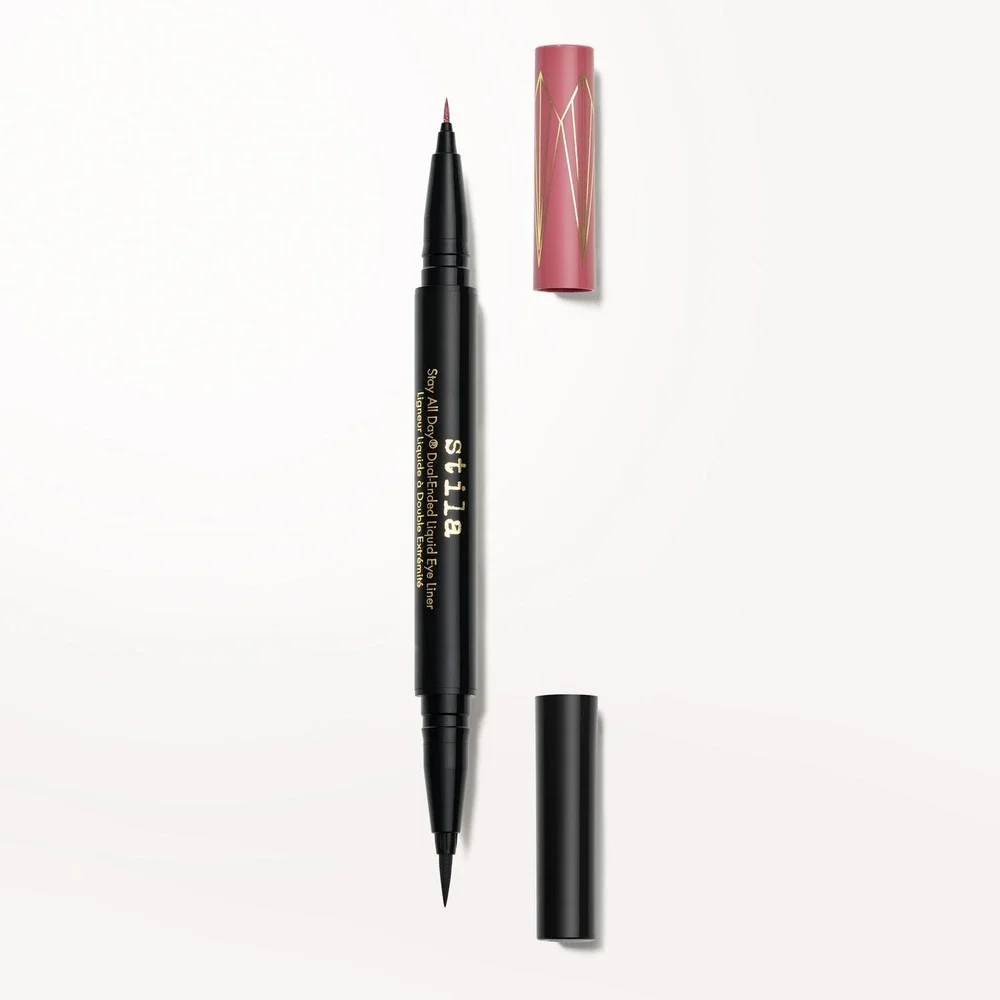NEW Stila Stay All Day Dual-Ended Liquid Eye Liner Intense Black Rum Punch